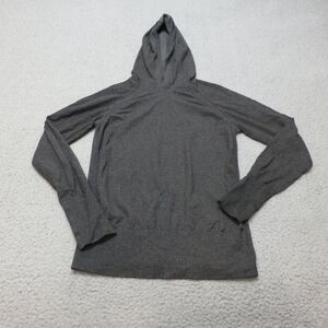 Fabletics Kinsley Seamless Hoodie Womens Small Gray Long Sleeve Yoga Workout